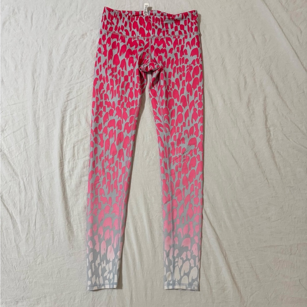 Alo Stylish Pink and white/Gray Women’s leggings Sz S